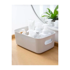 3 Adet 3.5 Lt Dolap Içi, Buzdolabı Düzenleyici, Banyo, Mutfak Organizeri Sepet BEYAZ 24cm16cm11cm