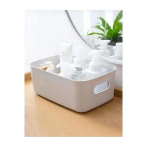 3.5 Lt Beyaz 4 Adet Dolap Içi Düzenleyici Sepet, Saklama Kutusu, Banyo Ve Mutfak Organizer