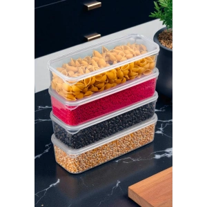 1,5 Litre Sızdırmaz Saklama Kabı Dolap Düzenleyici Organizer - 4 ADET - 27cm 9,5 cm 7 cm