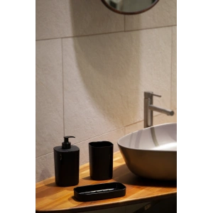 Creative 3 parça banyo seti-sıvı sabunluk-diş fırçası-süngerlik haznesi