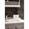 CREATİVE 3 PARÇA BANYO SETİ - SIVI SABUNLUK - DİŞ FIRÇALIK - SÜNGERLİK STANTLI BEJ