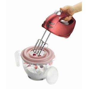 Mikser Kabı Kapaklı 2400 ml Karıştırma Kabı Kulplu Çırpma Kabı - PEMBE