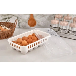 Yumurta Saklama Kabı 15li 2 Adet, Steril Yumurtalık, Kapaklı Yumurta Organizeri Bpa Free