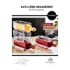 Kat Kat Istiflenebilir Şeffaf Şişe Organizeri Içecek Düzenleyici 4 Parça - Crystal Collection