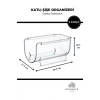 Kat Kat Istiflenebilir Şeffaf Şişe Organizeri Içecek Düzenleyici 2 Parça - Crystal Collection