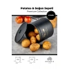 2 Katlı Lüx Ferforje Metal Patates Soğan Sepeti - Sebzelik - Patates Soğanlık Sepeti