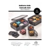 7 Parça Sızdırmaz Saklama Kabı Kahvaltılık Çerezlik Baharatlık Set - Lotus Collection