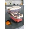 Kayar Kapaklı Çok Amaçlı Beyaz Erzak Bakliyat Baharat Un Deterjan Saklama Kabı Multibox 2 X 5 Lt Byz