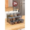 12 Adet 24 Parça Vakum Kapaklı Berry Bakliyat Saklama Kabı Seti ( 4x 1900ml, 4x 1300ml, 4x 650ml )