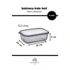 5li Dikdörtgen Sızdırmaz Erzak Ve Gıda Saklama Kabı - Vista Collection