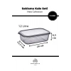 5li Dikdörtgen Sızdırmaz Erzak Ve Gıda Saklama Kabı - Vista Collection