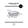 5li Dikdörtgen Sızdırmaz Erzak Ve Gıda Saklama Kabı - Vista Collection