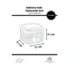 12 Parça 350 Ml Sızdırmaz Saklama Kabı Kahvaltılık Çerezlik Baharatlık Set - Lotus Collection