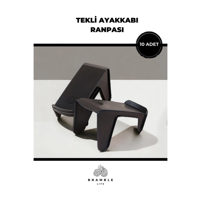 10lu Ayakkabı Rampası Siyah