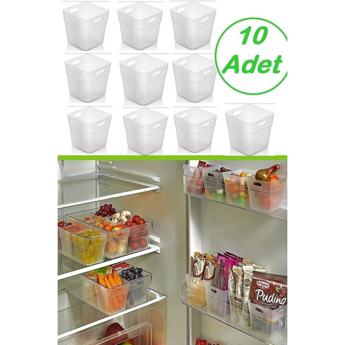 10 Adet Buzdolabı Kapak Içi Düzenleyici Organizer | Buzdolabı Içi Düzenleyici Ve Banyo Organizeri