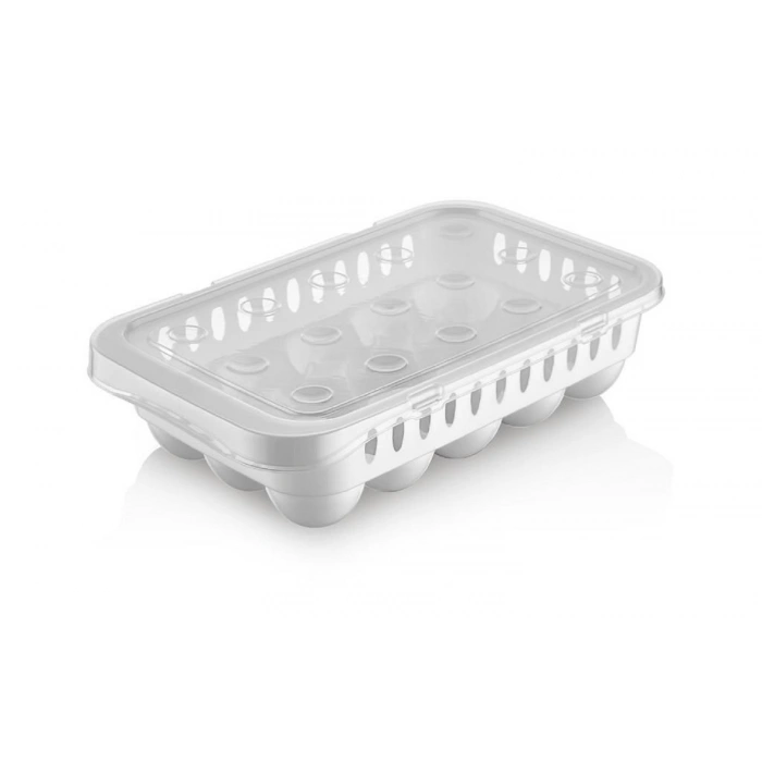 Yumurta Saklama Kabı 15li 2 Adet, Steril Yumurtalık, Kapaklı Yumurta Organizeri Bpa Free