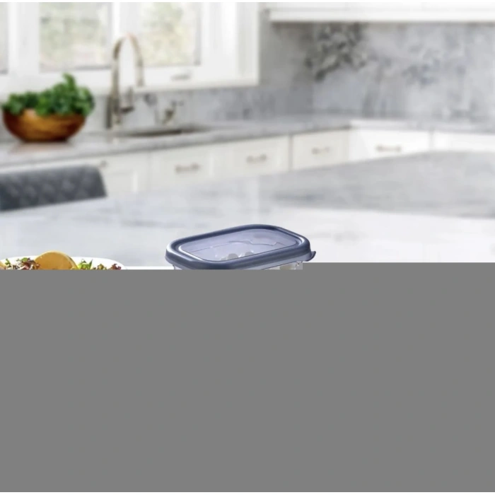 ECOLUX 5li Dikdörtgen Sızdırmaz Erzak Ve Gıda Saklama Kabı Mikrodalga-difriz - Vista Collection