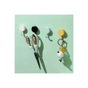 Renkli, Kolay Kurulumlu - Deliksiz Duvar Askıları - Güçlü Yapışkanlı - İz Bırakmayan-10lu