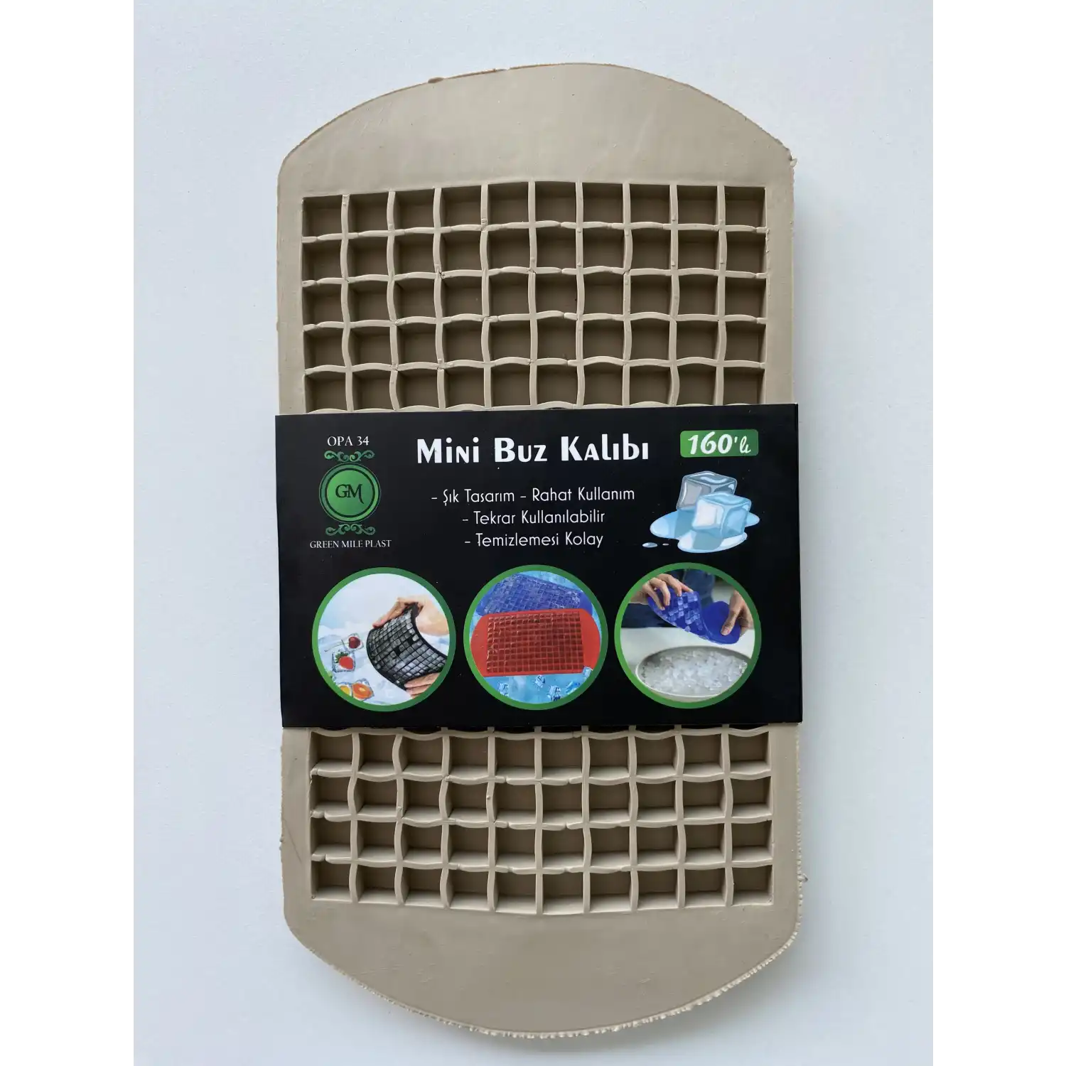 160lı Mini Küp Şekilli Silikon Buzluk Buz Kalıbı