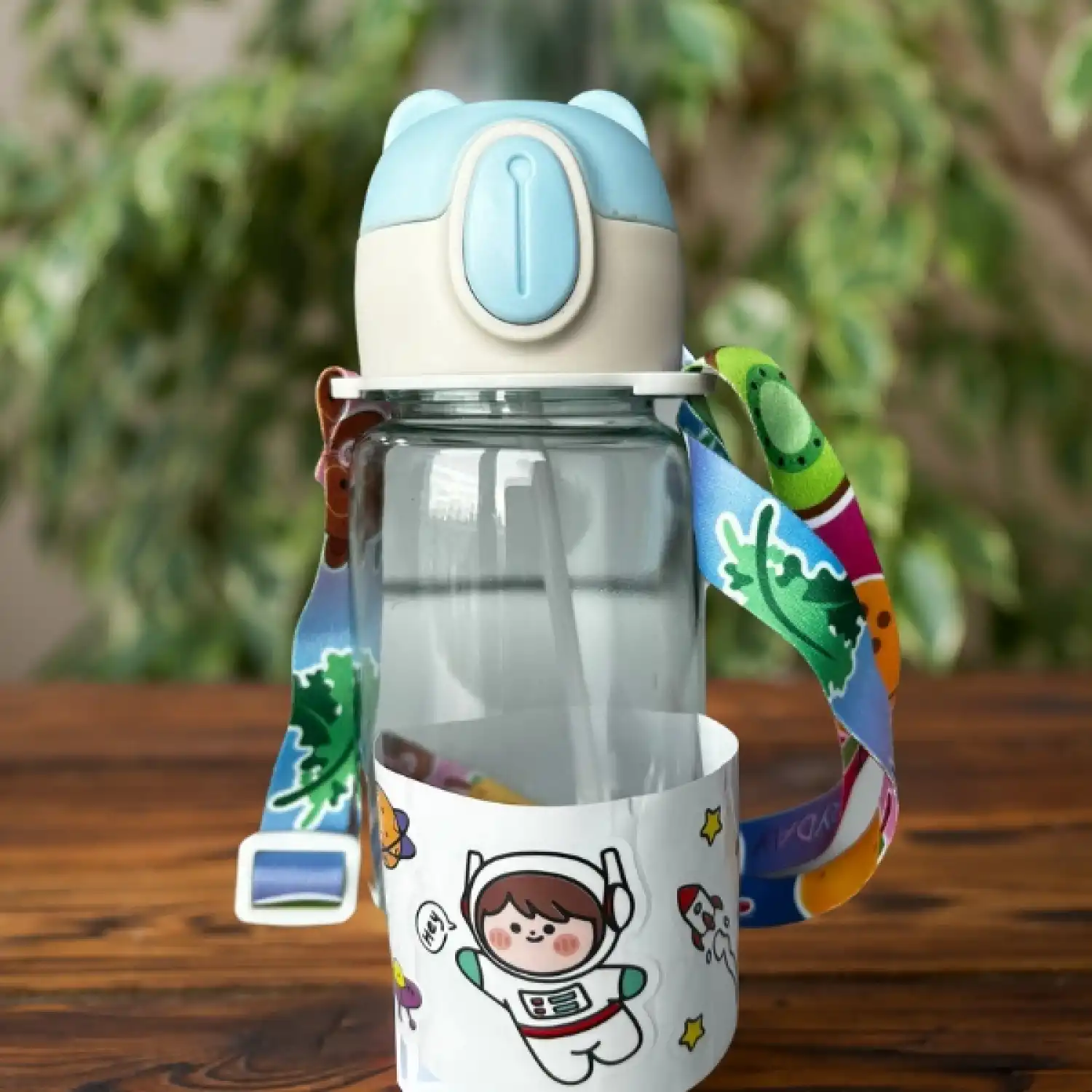 Ayıcıklı Çocuk Suluk ve Matarası-500 ml-Pembe