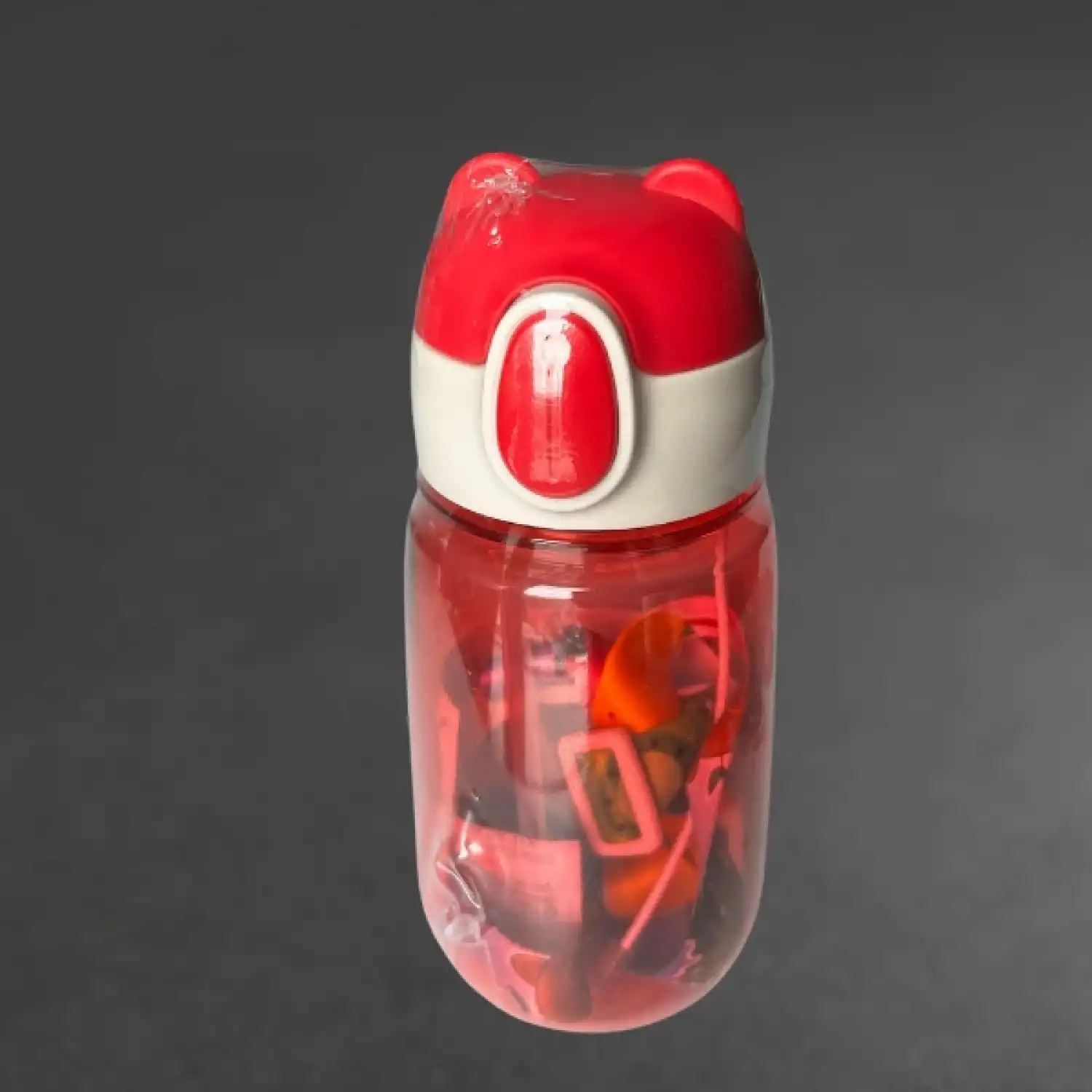 Ayıcıklı Çocuk Suluk ve Matarası-500 ml-Pembe