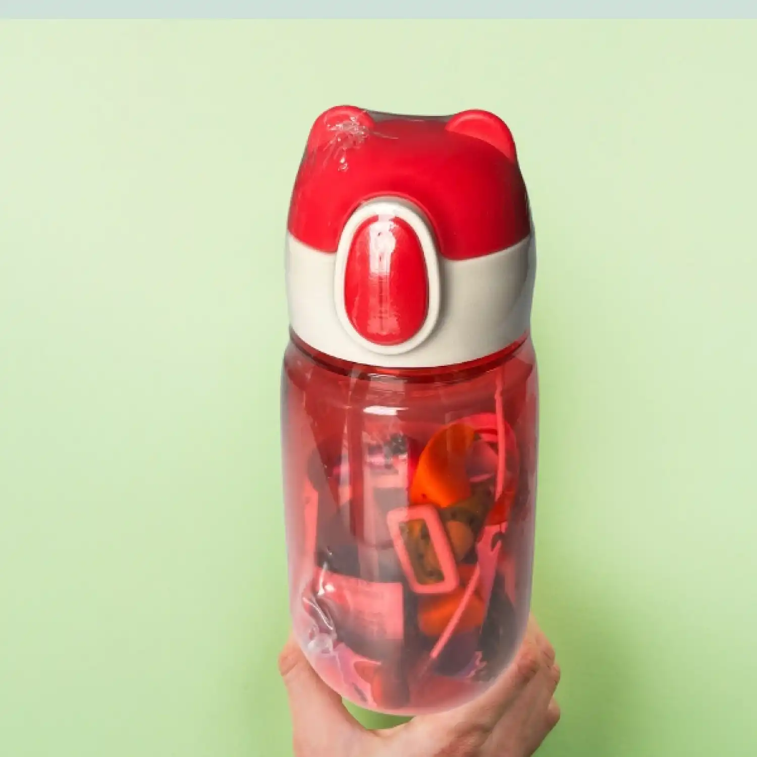 Ayıcıklı Çocuk Suluk ve Matarası-500 ml-Pembe