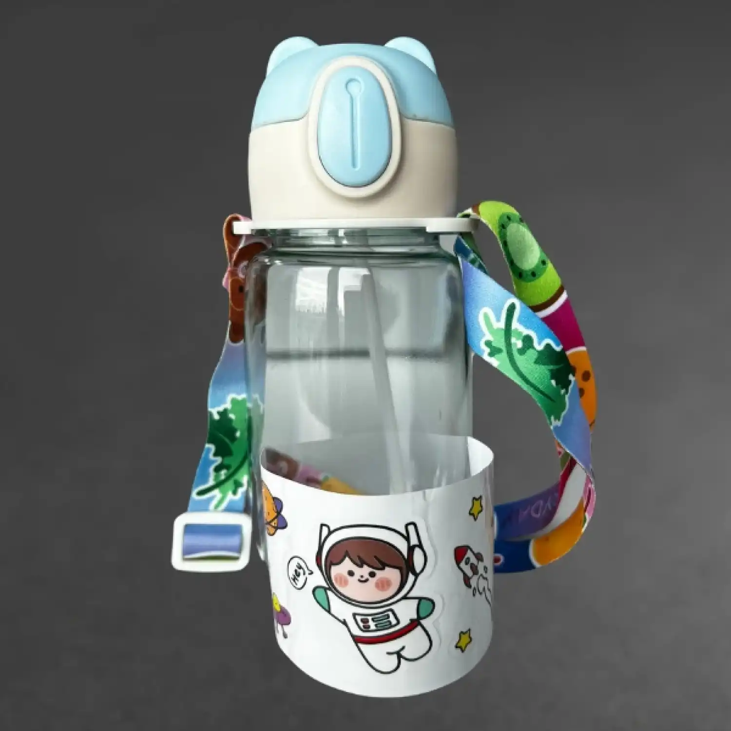 Ayıcıklı Çocuk Suluk ve Matarası-500 ml-Pembe