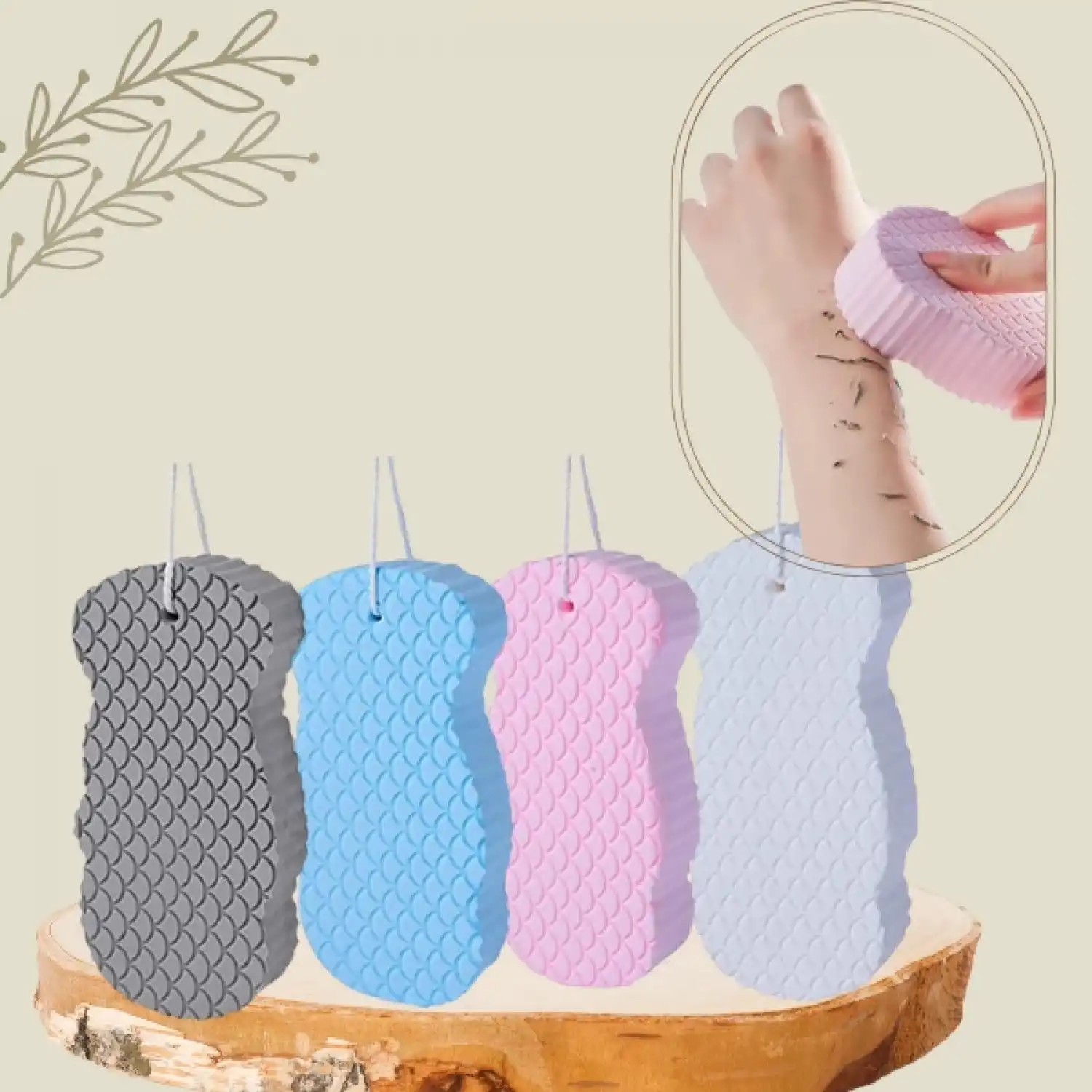 Banyo Vücut Duş Peeling Süngeri Ekstra Yumuşak Sihirli Vücut Süngeri