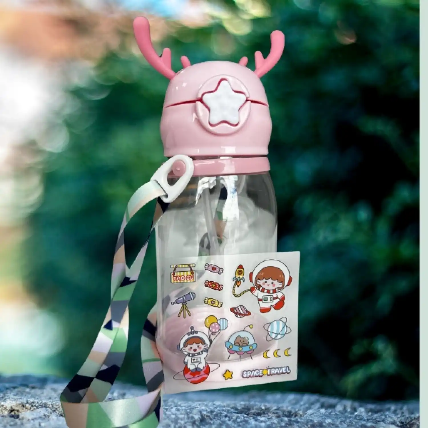 Geyikli Çocuk Suluk ve Matarası 500 ml