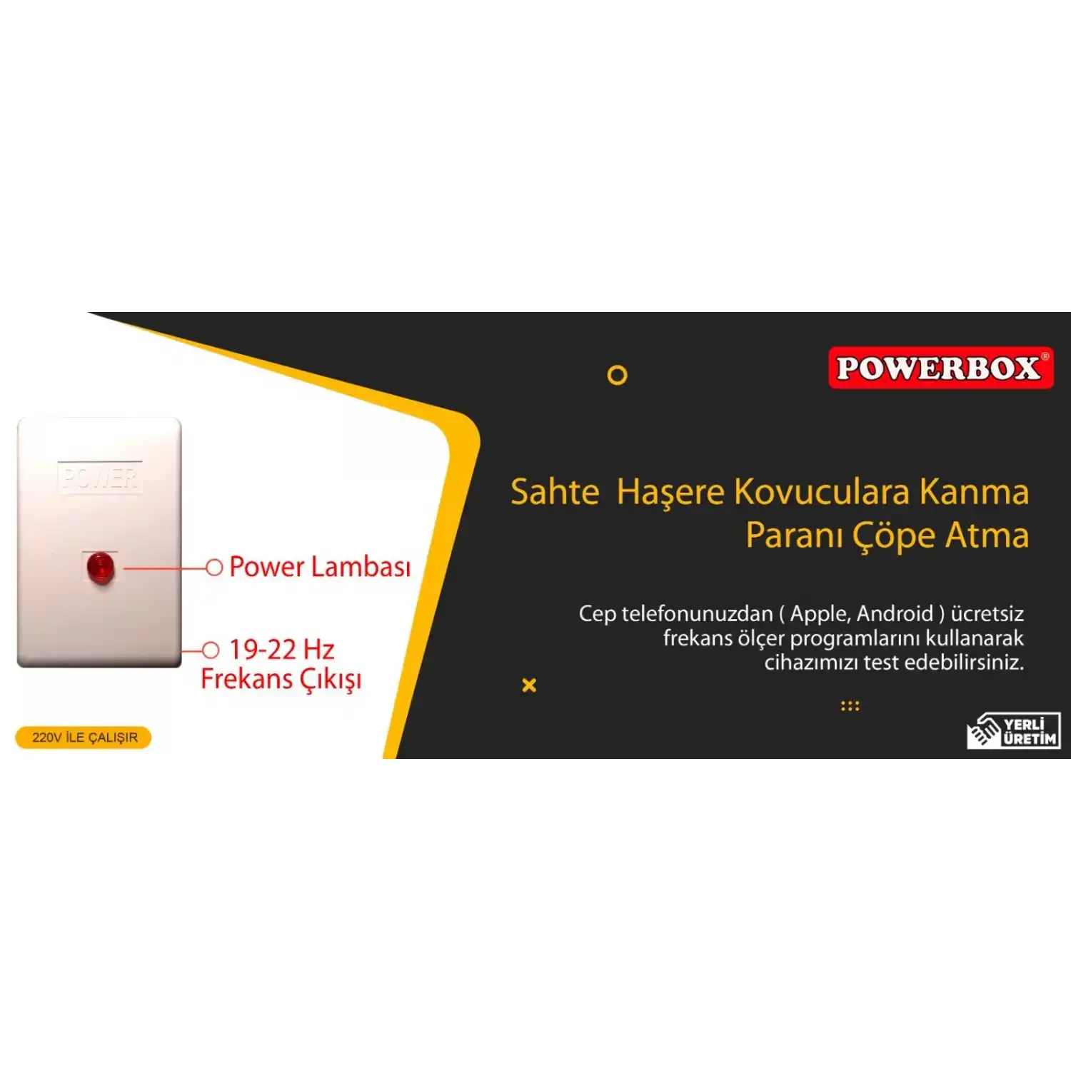 Haşere Kovucu 19-22 khz ultra sonic ses