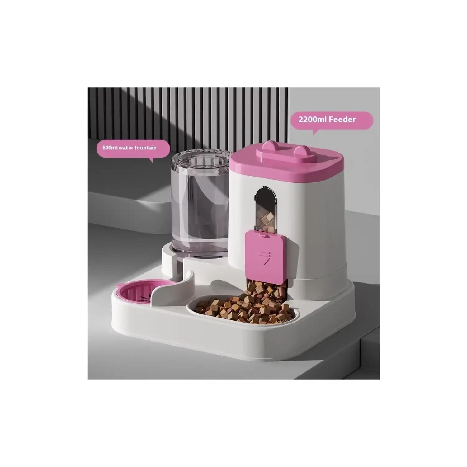 Kedi Köpek İçin Otomatik Mama ve Su Pınarı Su Çeşmesi Su Sebili