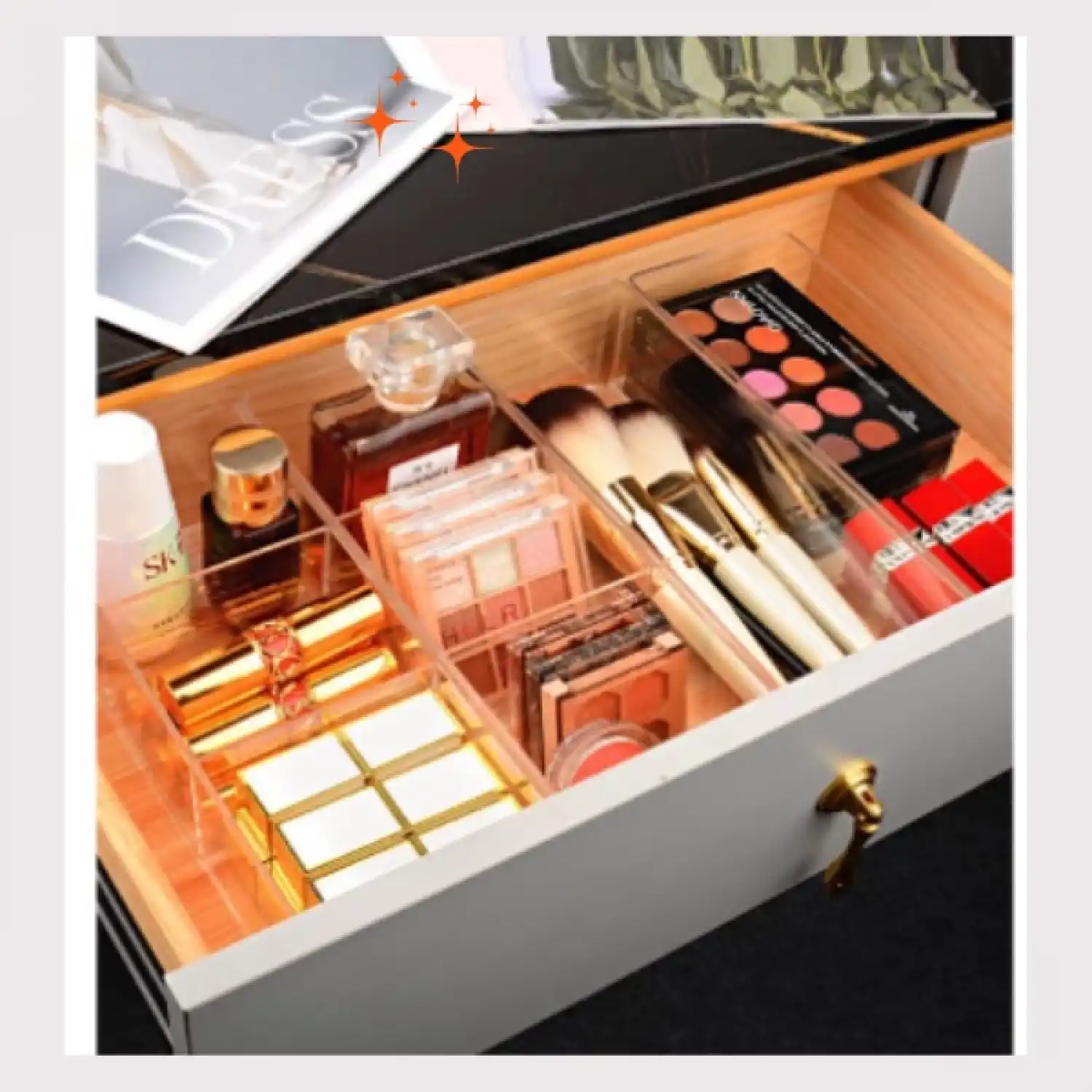 Makyaj , Takı ,Kozmetik Organizeri Akrilik 6 Parça