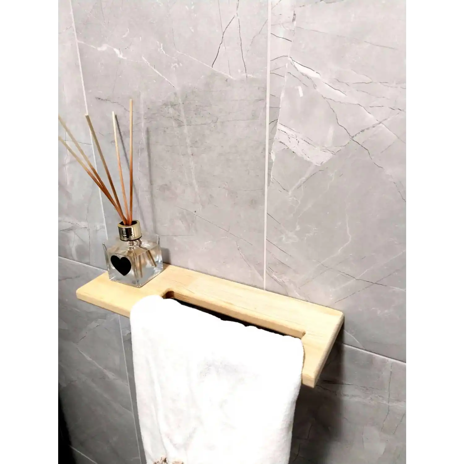 MASİF AHŞAP TUVALET KAĞIDI VE HAVLU TUTACAĞI