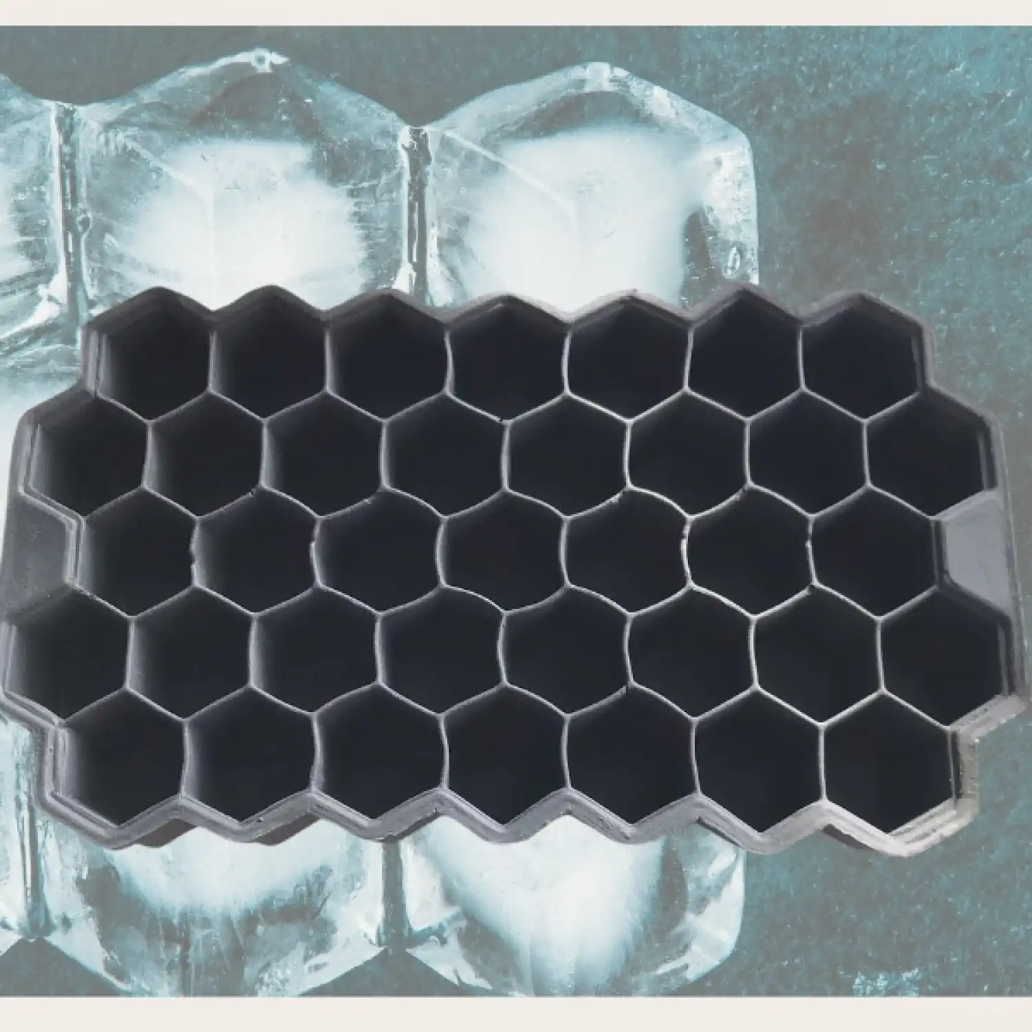 Petek Buz Kalıbı Silikon Gri