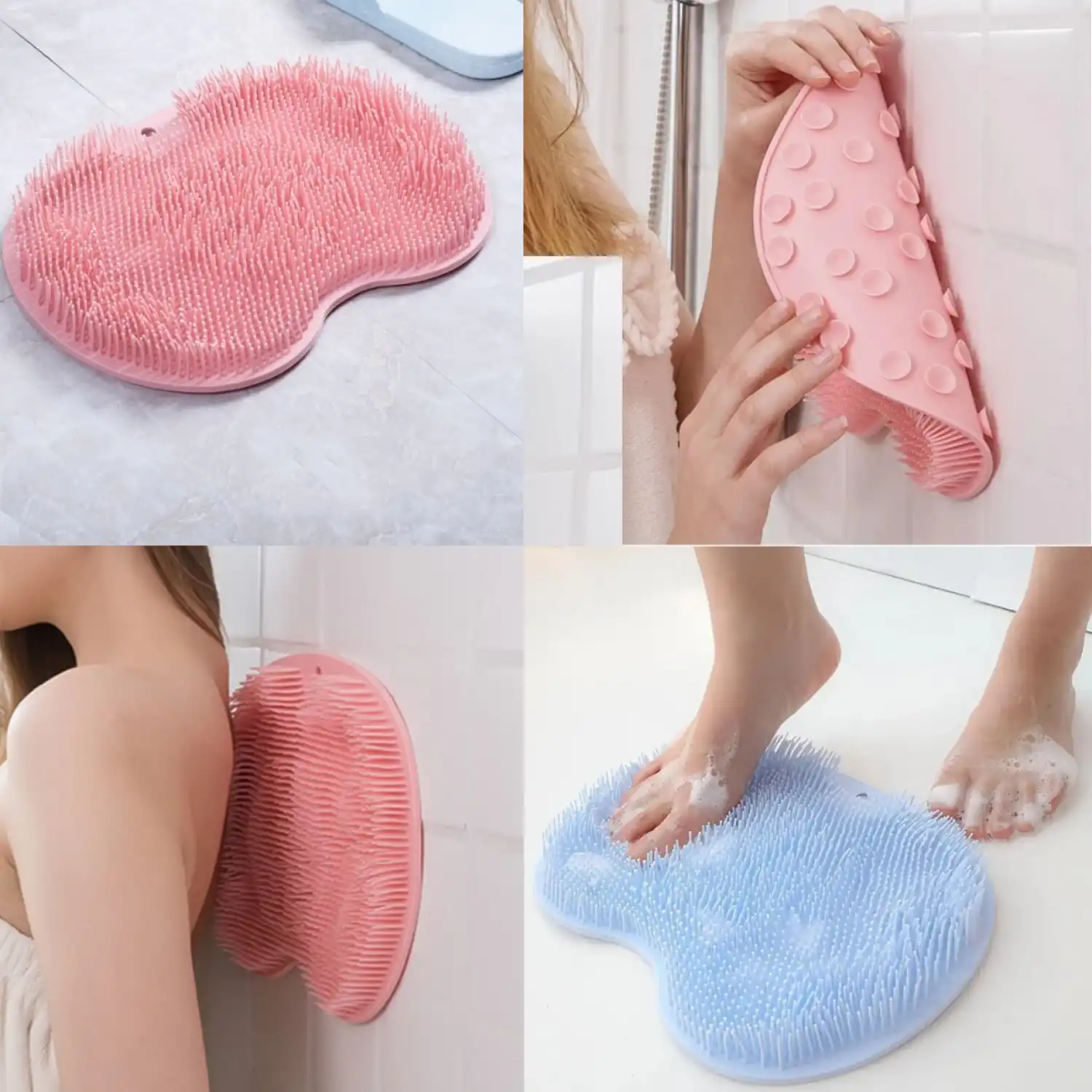 Vantuzlu Silikon Banyo Kesesi Masaj Lifi