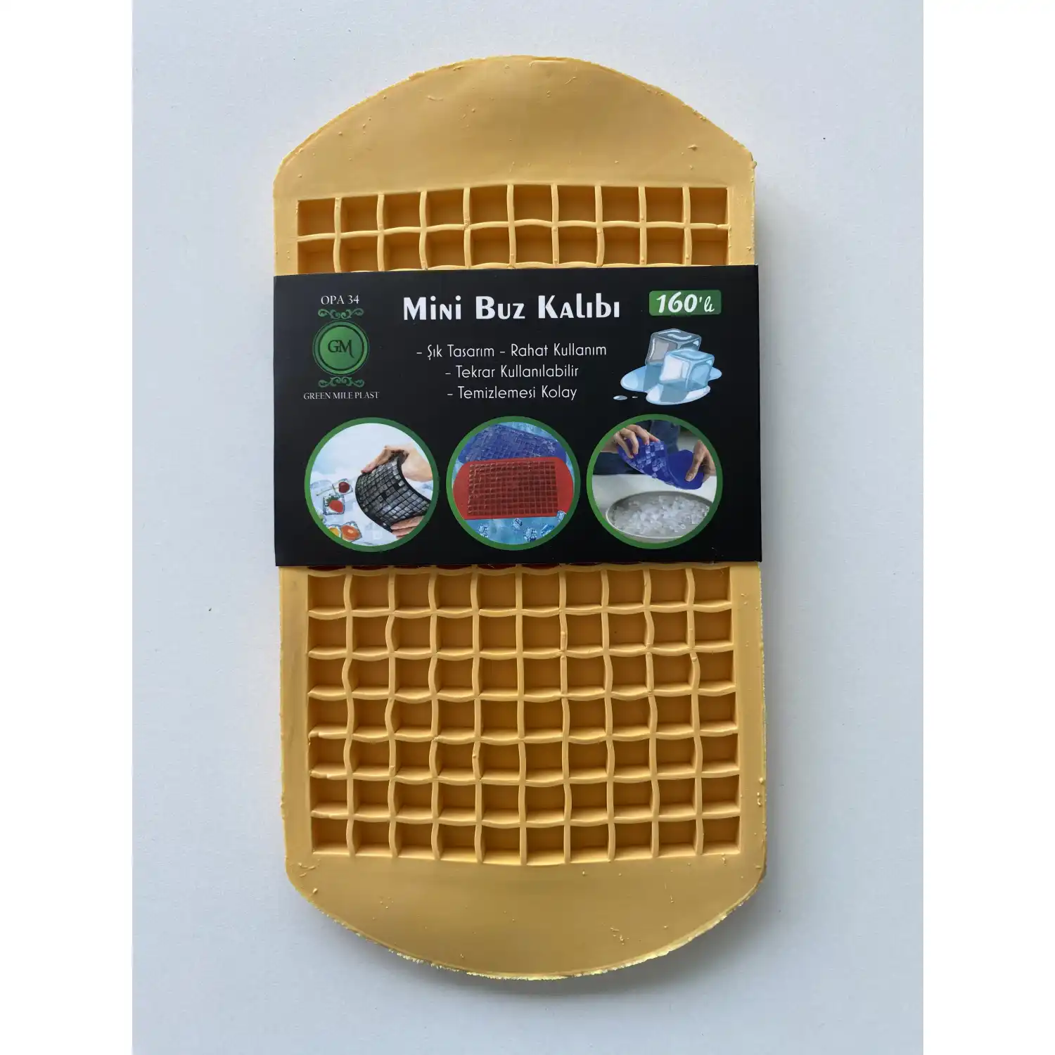 160lı Mini Küp Şekilli Silikon Buzluk Buz Kalıbı