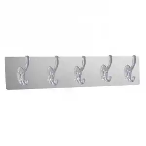 5li Banyo Mutfak Dolap Duvar Askısı (Kendinden Yapışkanlı) - Şeffaf