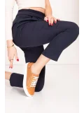 Gondol Kadın Iç Dış Hakiki Deri Günlük Sneaker als.369 Taba