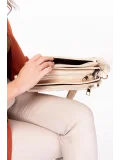 Gondol Kadın Kapitone Günlük Şık Çanta ald.4550 Ekru