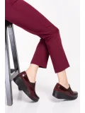 Gondol Hakiki Deri Anatomik Taban Rahat Ayakkabı esfa.4052 Bordo Croco