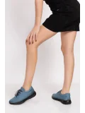 Gondol Içi Dışı Hakiki Deri Faylon Taban Hafif Spor Ayakkabı es.110 Mavi