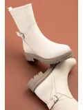Gondol Hakiki Deri Günlük Kaymaz Taban Bot anl.2721 Bej