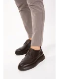 Gondol Içi Dışı Hakiki Deri Anatomik Taban Casual Ayakkabı SRC.09 Kahverengi