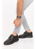 Gondol Içi Dışı Hakiki Deri Anatomik Taban Casual Ayakkabı SRC.09 Siyah