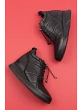 Gondol Kadın Hakiki Deri Hafif Günlük Spor Bot ndr.5515 Siyah