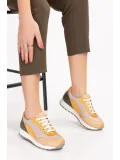 Gondol Içi Dışı Hakiki Deri Anatomik Taban Spor Ayakkabı GNDL.20571 Multi