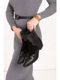 Gondol Kadın Hakiki Deri Western Tarz Kovboy Bot wst.2255 Siyah