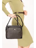 Gondol Kadın Günlük Postacı Çantası ysm.1300 Siyah Yazı