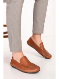 Gondol Erkek Hakiki Deri Hafif Taban Loafer Ayakkabı tx.10860 Taba