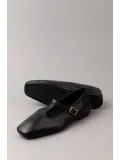 Gondol Hakiki Deri Günlük Klasik Babet Ln.4409 Siyah